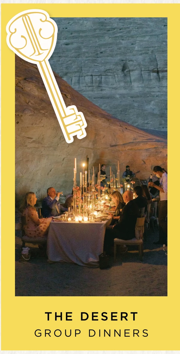 The desert · Group dinners